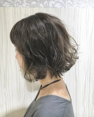 ショート ミディアム カラー パーマ ヘアアレンジ ✨艶髪✨透明感✨ 山内大樹のヘアスタイル
