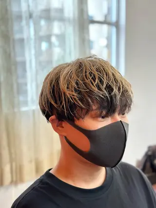 ショート メンズパーマ 宮本礼慈のヘアスタイル