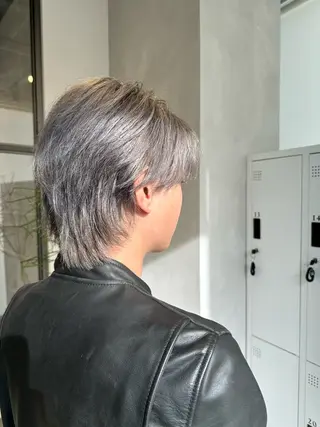 ショート カラー メンズ 渋谷レイヤーカット/ 暖色艶カラー🩵高橋のヘアスタイル