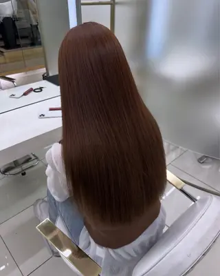 ロング 𝑭𝒖𝒌𝒂🩶 モテ髪×透明感カラーのヘアスタイル