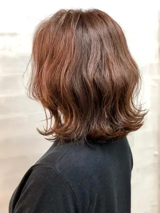 ミディアム カセヤ リョウのヘアスタイル