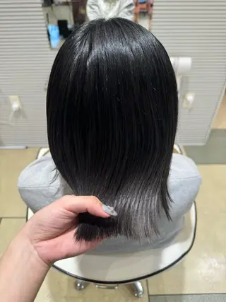 ミディアム カラー ベージュカラー⌇﻿ くびれヘア.𐙚心音のヘアスタイル