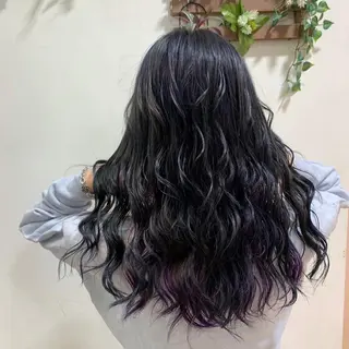 セミロング mimiiy梅田 中崎町ハイトーンのヘアスタイル