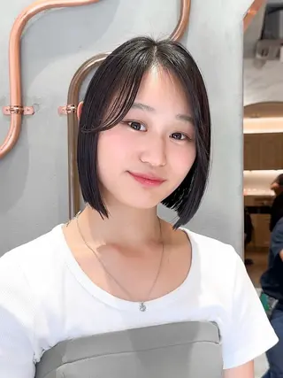 ミディアム 縮毛矯正/韓国ヘア /レイヤー🎀ミズキのヘアスタイル