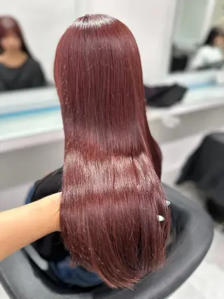 ロング カラー トレンド暖色ヘア🍒 miu🍒のヘアスタイル