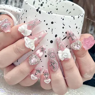 ネイル 長いだし/スカルプ/ パラシェルN.oneのネイルデザイン