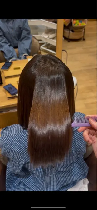 パーマ 碓氷和叶/ストレート 、パーマモデル募集中のヘアスタイル