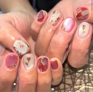 ショート MiRanda Nail所属・MiRanda 保坂 舞のネイルデザイン