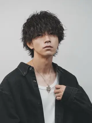 パーマ メンズ fifth men's原宿所属・fifth/原宿/ シャドウパーマ/カズのヘアスタイル