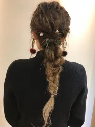 ヘアアレンジ ayano ．のヘアスタイル