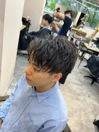 ショート カラー メンズ DIECESHIBUYA.所属・メンズ似合わせ/ ビジネスヘア/比嘉のヘアスタイル