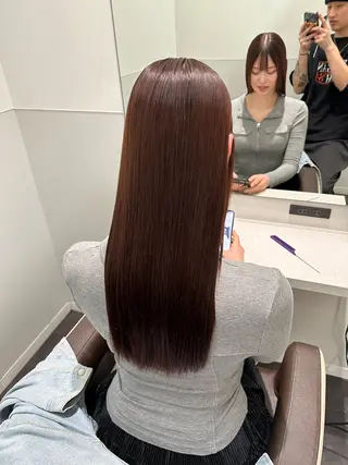 セミロング カラー Wisteria所属・美髪特化✨ 伊織✨縮毛矯正✨のヘアスタイル