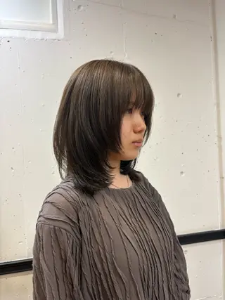 ミディアム イノウエタケノリ /カット/パーマのヘアスタイル