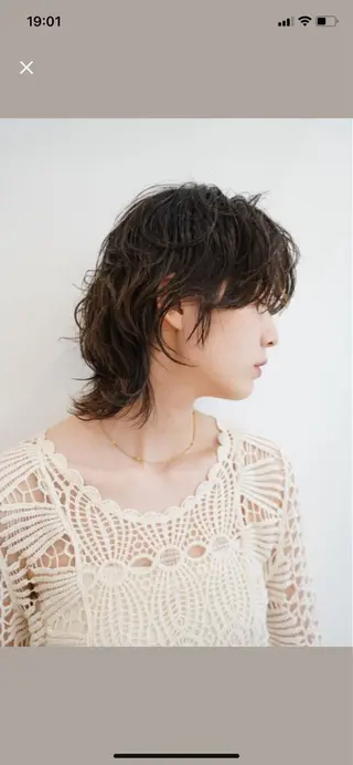 ミディアム パーマ THE DAY所属・AKI HASHIMOTOのヘアスタイル