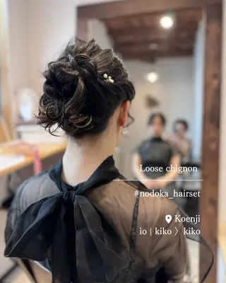 ロング ヘアアレンジ お呼ばれセット🕊️ 高円寺/太田和のヘアスタイル