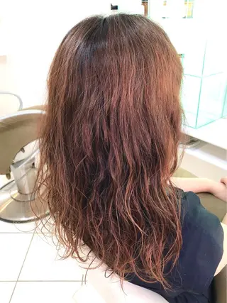 ロング パーマ 保住 亮太のヘアスタイル