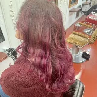 セミロング カラー ピンクベージュ/新潟 万代/高橋桃葉🍑のヘアスタイル