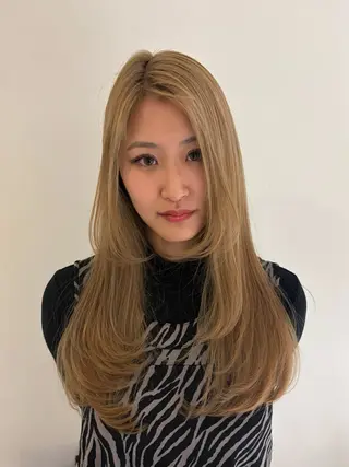 ロング レイヤー🎶似合わせ パーマ🎀ナナコのヘアスタイル