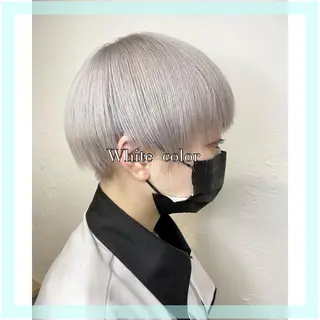 ショート 透明感カラー✨ 酸性ストレート特化のヘアスタイル