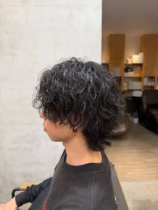 ミディアム パーマ メンズ men's quru.所属・🔥KOSEI🔥 メンズパーマ特化のヘアスタイル