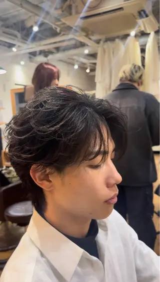 ショート パーマ メンズ ARIETTA GINZA所属・メンズパーマ/妹脊 健斗のヘアスタイル