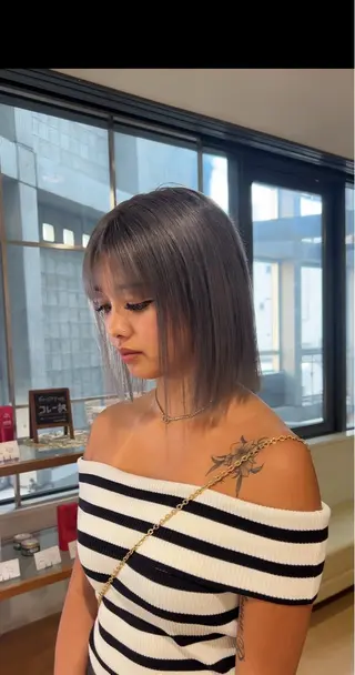 カラー ヘアサロンアウラ所属・旭岡龍明/ハイトーン /ケアブリーチのヘアスタイル