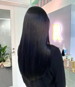 ロング R 横浜【アール】所属・ハイトーン/韓国 ヘア　momo˚✧₊のヘアスタイル