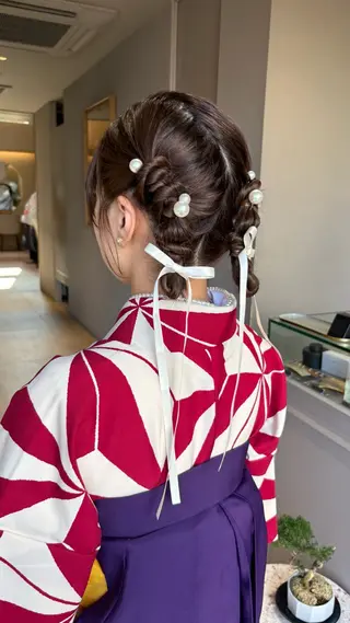 ミディアム ヘアアレンジ 《無料カットモデル / perm》ナミのヘアスタイル