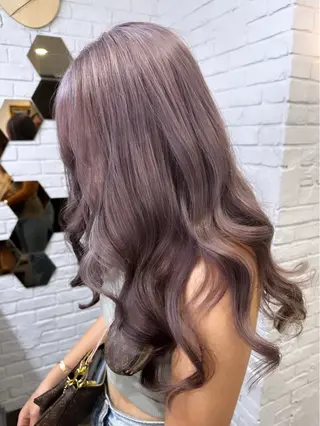 ロング ボブ/ダブルカラー 縮毛矯正/支持多数のヘアスタイル