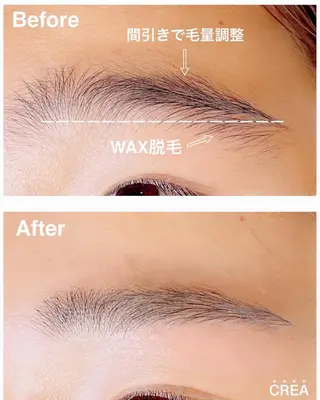 アイブロウ CREA noccoのマツエク・マツパデザイン