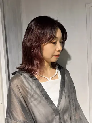 ショート カラー NANAMI🩵 大人可愛い韓国ヘアのヘアスタイル
