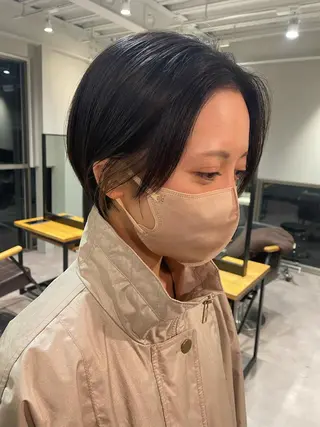 ショート カラー 韓国風/オシャレ /縮毛矯正/滝口琴未のヘアスタイル