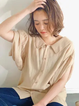 ミディアム カラー 似合わせ専門美容師 なかじまのヘアスタイル