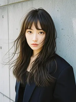 セミロング ウルフカット 811 大阪梅田 ウルフのヘアスタイル