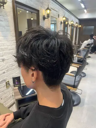 パーマ メンズ 川本 芹奈のヘアスタイル