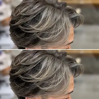 ショート カラー メンズ 🔮メンズ縮毛矯正 毛流れパーマ💎竹永のヘアスタイル