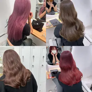 ロング カラー ベージュ⟡˖レイヤー ˖ ࣪⊹あずきのヘアスタイル