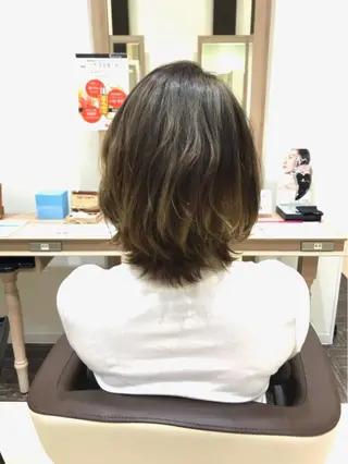 ミディアム カラー Miku❇️ フェイスレイヤーのヘアスタイル