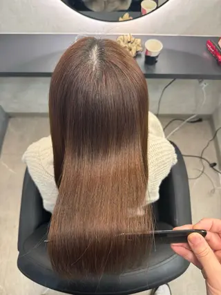 ロング XYZ所属・縮毛矯正/髪質改善 韓国風/MIKIYAのヘアスタイル