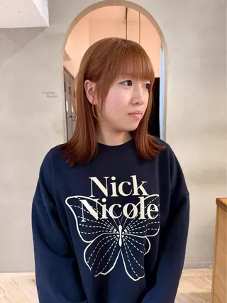 ミディアム カラー 透明感似合わせカラー 🍀あかり🍀のヘアスタイル