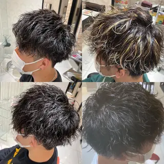 ショート パーマ 【レイク　メンズ特化 /パーマ特化】野平のヘアスタイル