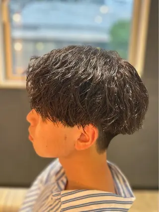 パーマ メンズ 梅田マンツーマン メンズ特化美容師のヘアスタイル