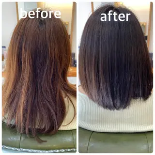 ミディアム カラー エイト ウメダのヘアスタイル