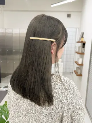 セミロング カラー 表参道/赤み無し 透明感 colorのヘアスタイル