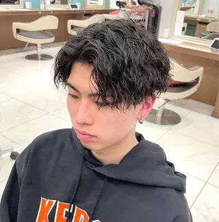 ショート パーマ メンズ 【メンズ特化】 池田大成✂︎のヘアスタイル