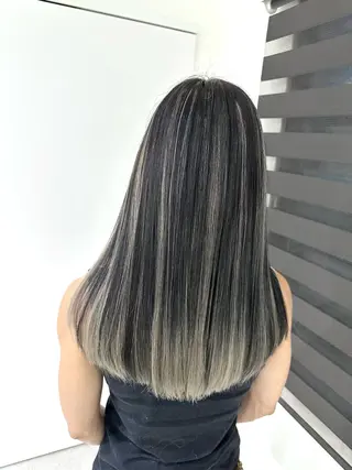 ロング カラー 加藤 佑二のヘアスタイル