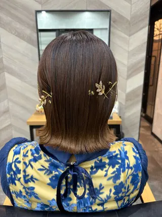ショート ヘアアレンジ SHANTi 飯塚 ヘアセット/髪質改善のヘアスタイル