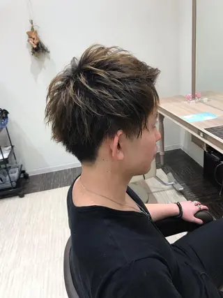 カラー メンズ Miku❇️ フェイスレイヤーのヘアスタイル