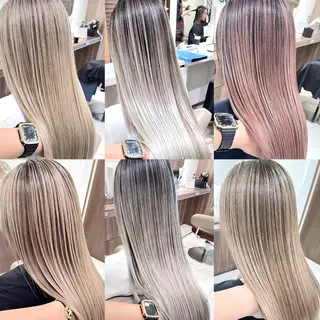 セミロング カラー 渡邊楓果／髪質改善 ブリーチ/カラーのヘアスタイル