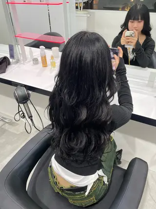 ロング カラー エフェクトブリーチ／ レイヤーカット／翔のヘアスタイル